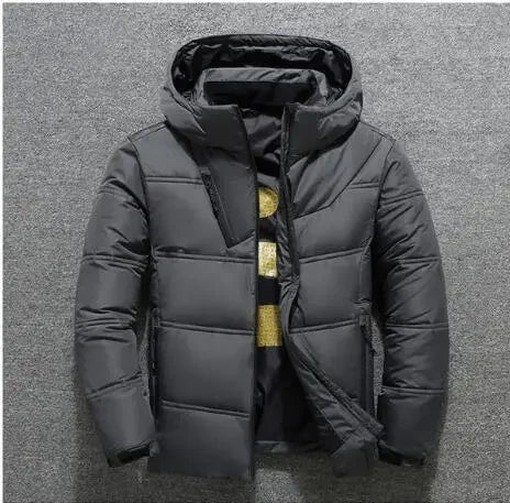 ZOZOWANG High Quality White Duck Thick Down Jacket Men Coat Snow Parkas Male Warm Hooded Clothing Winter Down Jacket Outerwear