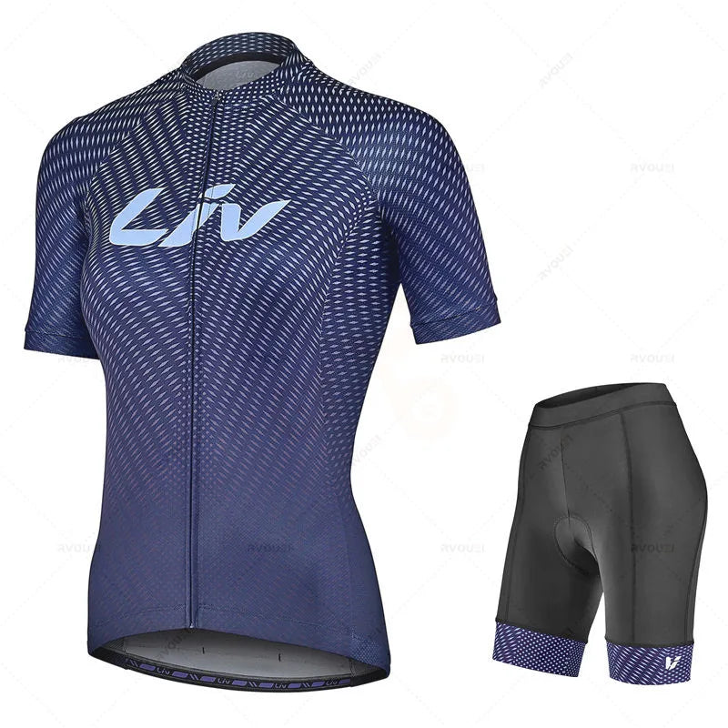 2022 Women Liv Summer Cycling Jersey Breathable MTB Bicycle Cycling Clothing Mountain Bike Wear Clothes Maillot Ropa Ciclismo