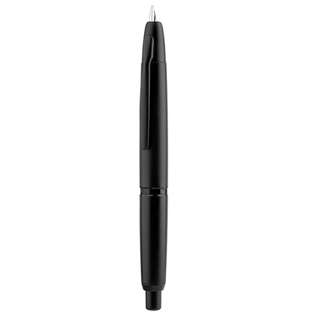 MAJOHN A1 Press Fountain Pen Retractable EF Nib 0.4mm Metal Matte Black writing Ink Pen with Converter for students gifts