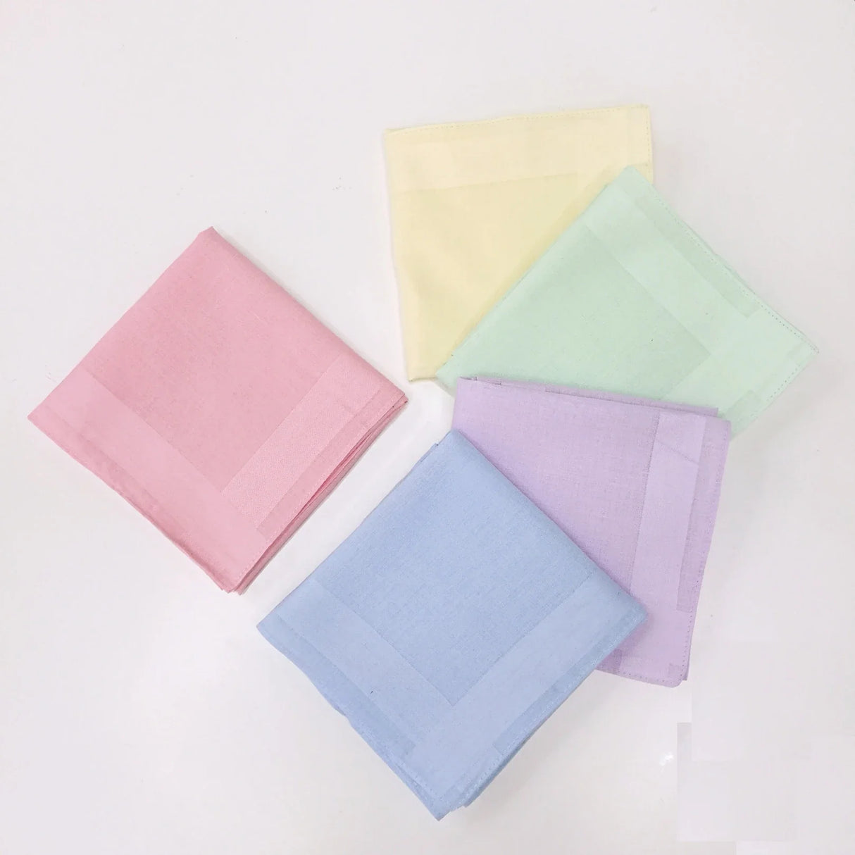 Cotton high-end solid color Handkerchief Park Mountain Road Cycling Camping Wiping Sweat Cleaning Portable Men's Pocket Towel