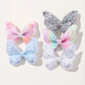 2/4/5Pcs Girls Cute Sequins Double Butterfly Hair Clip Bow Hairpins DIY Headwear Bow Decor Hairgrip Children Hair Accessories