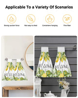 Lemon Summer Fruit Leaves Welcome Kitchen Hand Towel Strong absorbent Towel Washing Room Handkerchief Towel