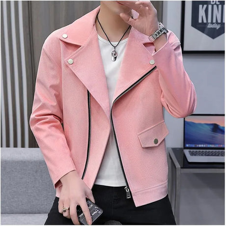 2023 Brand clothing Autumn Winter New Men Short  Coat Double Casual Windbreaker Coat Fashion Retro Tartan Jacket Coat S-3XL