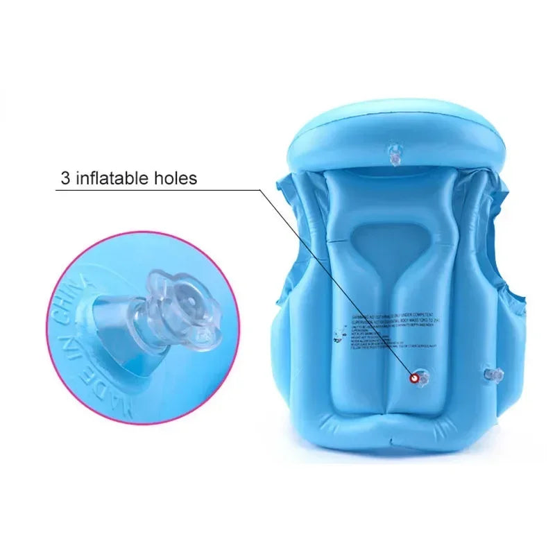 Kids Baby Life Jackets Inflatable Swimming Vest Children Assisted Inflatable Swimwear For Water Sport Swimming Pool Accessories