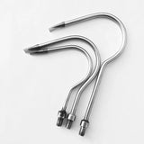 Winter fishing ice fishing curved large fishhooks stainless steel fishing tools no barbs anchor hooks rolling hooks tools