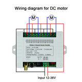 DC 12V 24V 4-Way Remote Control Switch Point-Acting Self-Locking Interlocking Adjustable Access Gate Control Panel Accessories