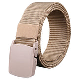 Men's Belt Casual Lightweight Breathable Tactical Outdoor Automatic Buckle Military Training Security Check Male's Canvas Belts