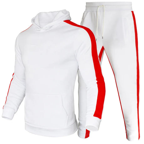 Mens Fashion Tracksuit Hoodies and Black Sweatpants High Quality Male Dialy Casual Sports Jogging Suit Hoodie Set