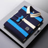 Brand Business Long Sleeve Polo Shirts Men Clothes 2023 Striped Tops Lapel Luxury Clothing Fashion Embroidered Men's Golf Wear