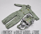 DML 1/6 Scale Male Soldier Modern US Air Force Pilot Army Green Bodysuit Combat Chest Brace Set for 12'' Action Figure Body Doll