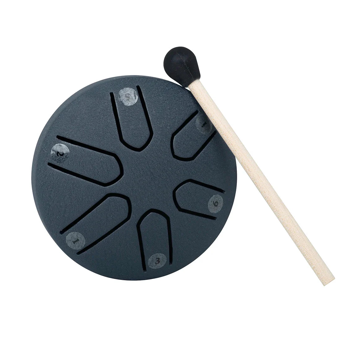 3 Inch 6-Tone Steel Tongue Drum Mini Hand Pan Drums with Drumsticks Percussion Musical Instruments Drum Accessories