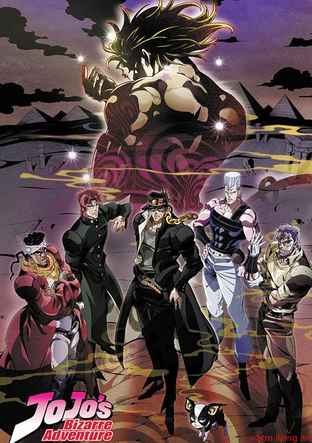 JoJo's Bizarre Adventure Poster Picture Japanese Anime Characters Canvas Painting Wall Art Living Room Boy Bedroom Decoration