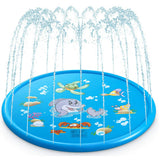 100cm Inflatable Water Spray Mat Children Game Play Summer Lawn Mats Kids Outdoor Splash Mat For Pool Games Toy Sprinkle Mat