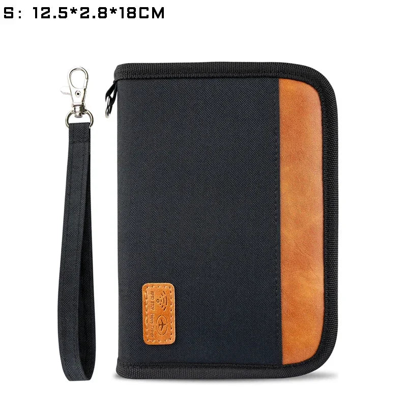 Travel Wallet Family Passport Holder ID Card Case Document Bag Organizer Travel Accessories Multifunction Purse Cardholder 2024