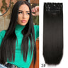 4Pcs/Set 20Inch Synthetic Hair Clip In Long Wavy Thick Hairpieces For Women Full Head Synthetic Hair Extensions Ombre Hairpieces