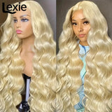 613 Wigs Human Hair Full Lace Frontal Wig Blonde Body Wave 13x6 Lace Front Wig On Sale Clearance Brazilian Rmey Hair 30 32 inch