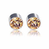 Weight Loss Magnet Earring Zircon Crystal Strong Magnetic Therapy Slimming Health Care Power Clip Earrings Party Wedding Jewelry