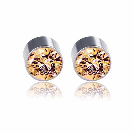 Weight Loss Magnet Earring Zircon Crystal Strong Magnetic Therapy Slimming Health Care Power Clip Earrings Party Wedding Jewelry