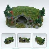 Aquarium Decoration Grass House Resin Cave Fish And Shrimp Hiding House Landscaping Fish Tank Decoration Accessories