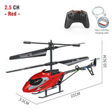 RC Helicopter 2.5CH Remote Control Airplane Kids Toy Resistant Collision Alloy Wireless Aircraft Toys for Boys Children Gifts