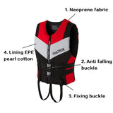 Adults Life Jacket Neoprene Safety Life Vest Water Sports Fishing Water Ski Vest Kayaking Boating Swimming Drifting Safety Vest