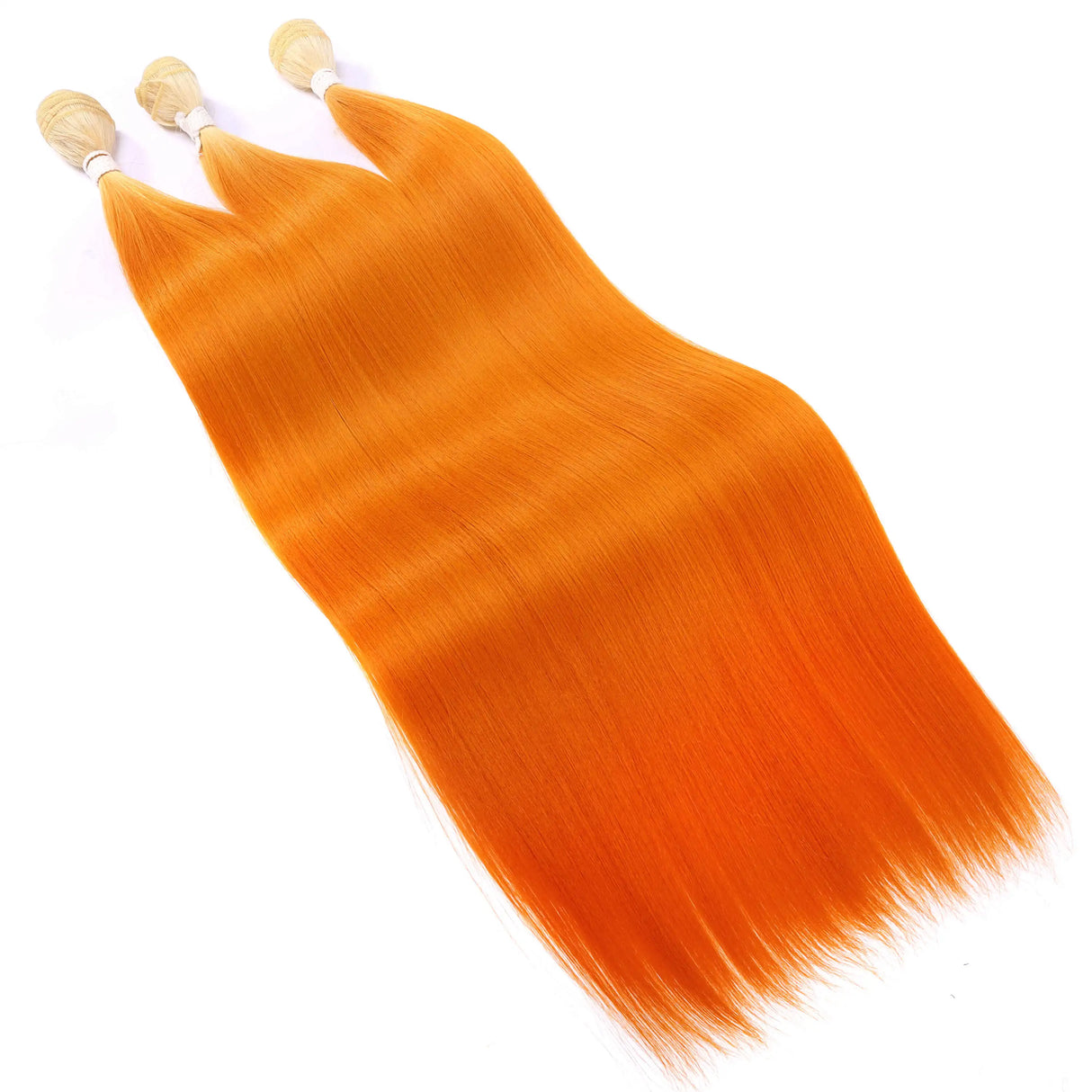 Bone Straight Hair Bundles Salon Natural Hair Extensions Fake Fibers Super Long Synthetic Yaki Straight Hair Weaving Full to End