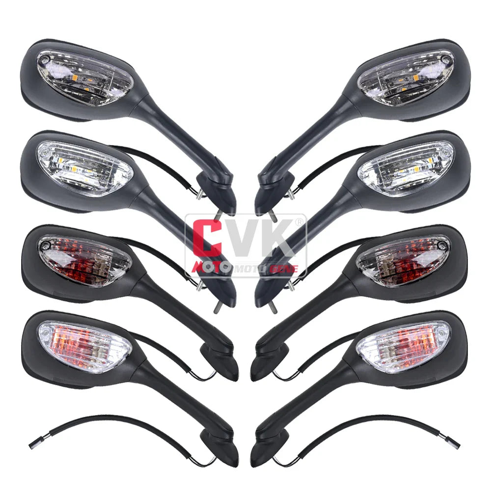 CVK RearView Mirror LED Light For Suzuki GSXR600 GSXR750 GSXR1000 K5 K6 K7 K8 2005 2006 2007 2008 2009 2010 Rear View Mirrors