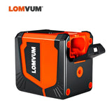 LOMVUM Mini Laser Level Green Beam Horizontal Vertical Cross-Line Powerful Light Source Acurate Measuring Tools Self-leveling