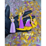 Genuine Disney Princess Rapunzel Figure Doll Assembly Toy Ornaments Accessories Fantasy Figurines Children Present