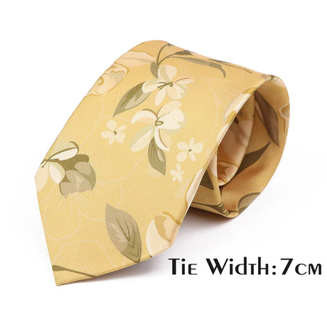 Vintage Floral Geometric Print Necktie Unique Style Mens Fashion 7cm/8cm Jacquard Tie Wedding Party Suit Cravat Skinny Gift