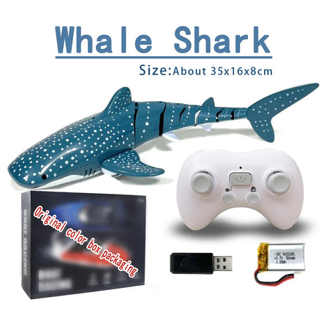 Robot Whale Shark Toy for Kids Snake Remote Control Sharks Electric Toys RC Animals Robots Boys Children Bath Fish Pool Swim Car