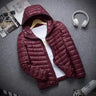 2023 New Brand Autumn Winter Light Down Jacket Men's Fashion Hooded Short Ultra-thin Lightweight Youth Slim Coat Down Jackets