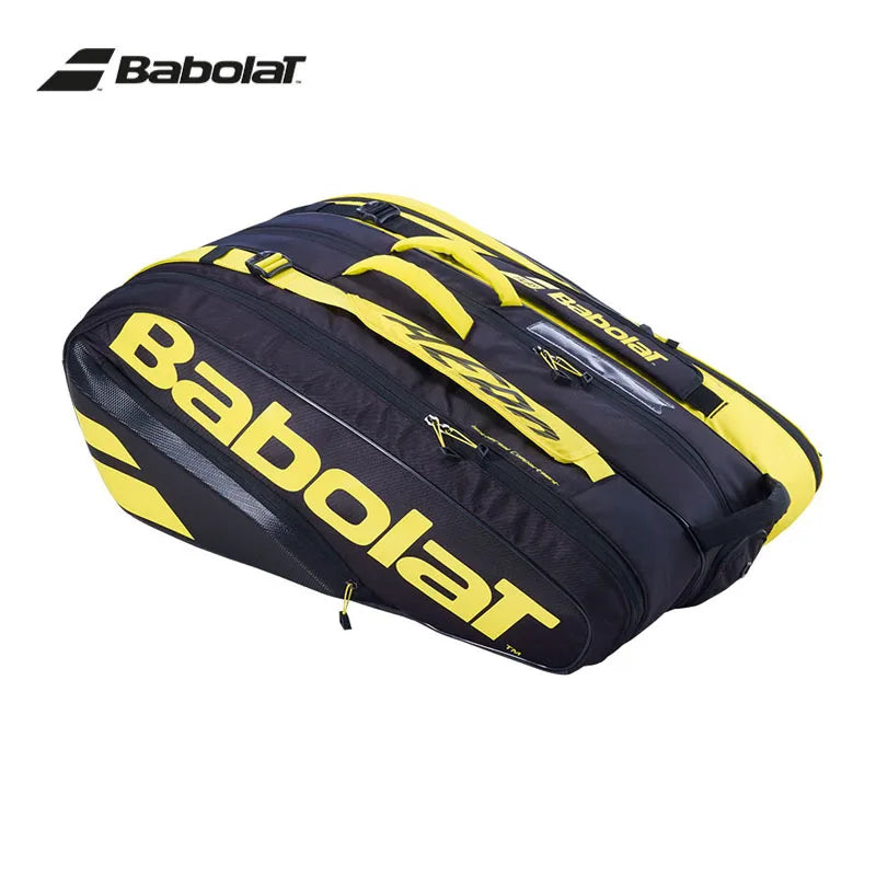 2023 Babolat 6Pack Nadal Tennis Bag Yellow Large Capacity Tennis Court Backpack Original Professional 12Pack Squash Tennis Bags