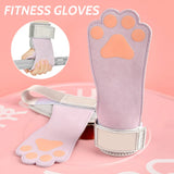 Cowhide Gym Gloves Grips Anti-Skid Weight Power Belt Lifting Pads Deadlift Belt Workout Crossfit Fitness Gloves Palm Protection