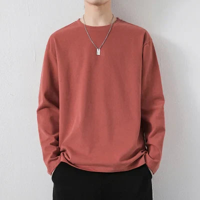 2022 Spring Summer Men Basic Solid Color T-Shirts Mens  Slim Fit Soft Tops Tees Male Oversized Plain TShirts M-5XL