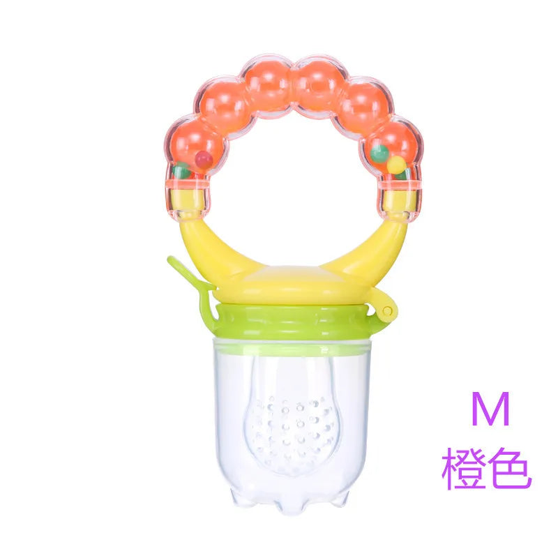 Silicone Baby Fruit Feeder with Cover Baby Nipple Fresh Food Vegetable Supplement Soother Nibbler Feeding Teething Pacifier