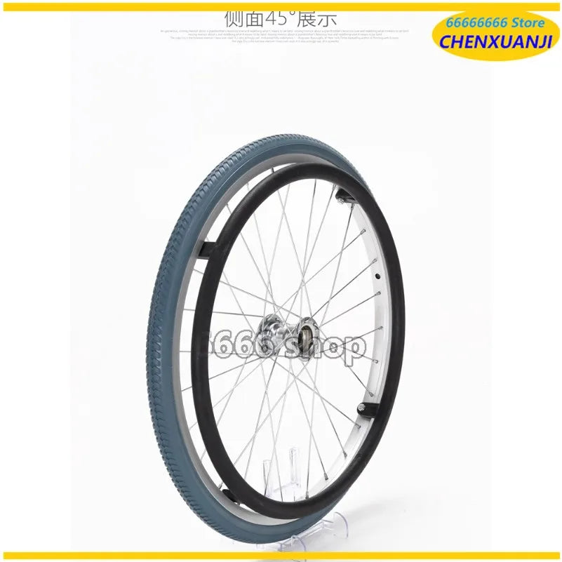 20/22/24 Inch Solid Tire  20/22/24X1 3/8   Inflatable-Free Wheel Tire Solid Tire for Manual Wheelchair Rear Wheel 37-451 Parts