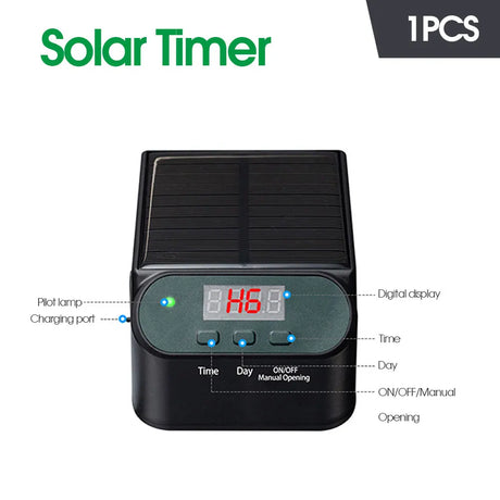 Garden Mini Solar Timer Watering System Solar Powered Automatic Irrigation Kit for Balcony Potted Plants Drip Equipment Fittings