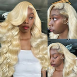 250% 13x4 13x6 HD Lace Front Wig 613 Blonde Body Wave Lace Frontal Wig Pre Pucked Brazilian Lace Front Human Hair Wigs For Women