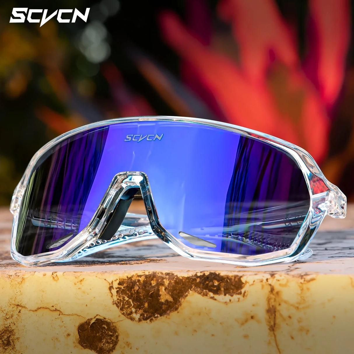 SCVCN-Sunglasses for Men Sport Cycling Glasses Bike Mountain Bicycle Hiking Camping Golf UV400 Protection Glasses Women Baseball