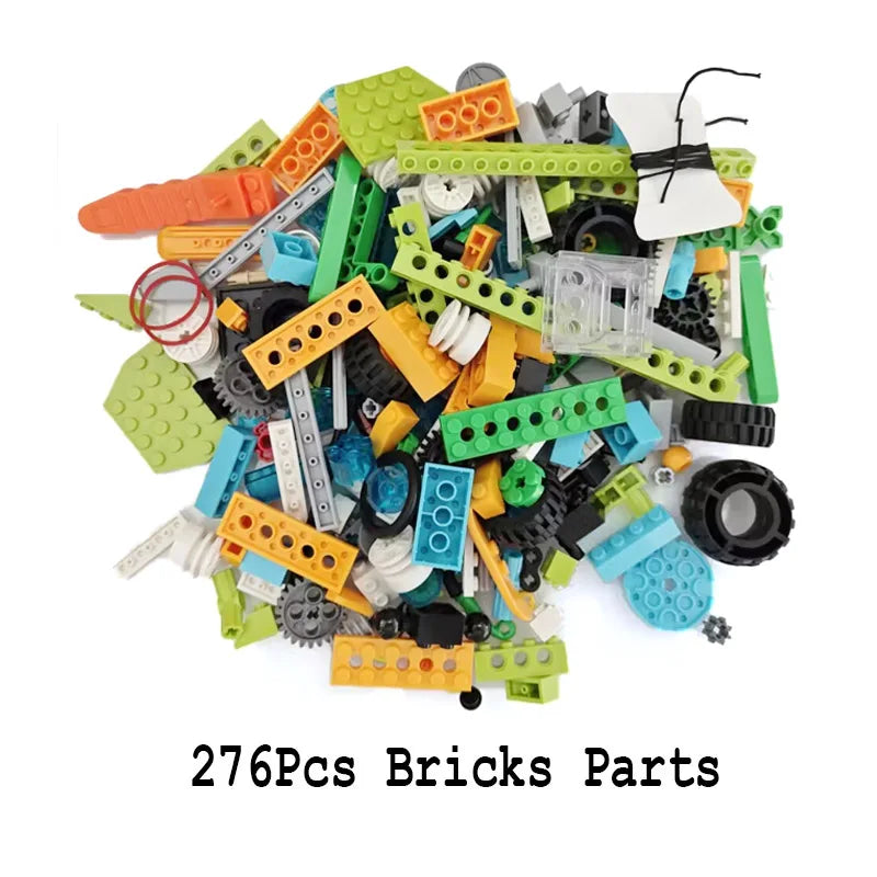 276Pcs/lot MOC Educational Building Blocks Bricks Techncial Beams Gears Axle And Connectors Parts For 45300 WeDo 2.0 DIY Toys