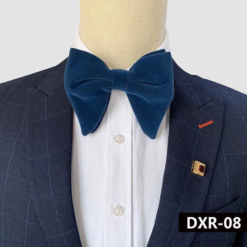 Good Quality Velvet Bow Tie For Men Gentleman Dinner Bow Fashion Bowtie Tuxedo Beautiful Bowtie Noeud Papillon Homme