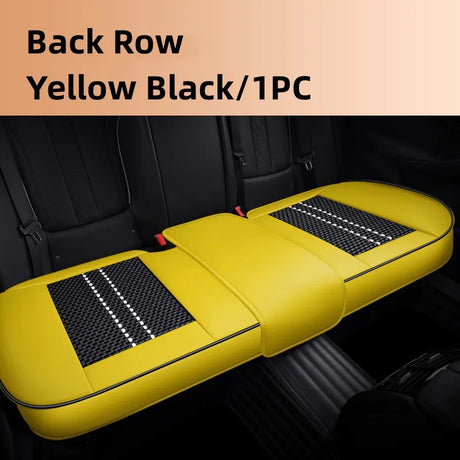 Car Seat Protector Cover Breathable PU Leather Driver Seat Non-slip Cushion Universal Size Luxury Car Interior Seat Mat Decorate