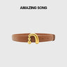 Amazing Song Metal Nail Buckle Belt Shirt Belt Women’s Belt Jean Waist Dress Belt Studs Belt Accessories