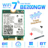 WiFi 7 for Intel BE200 Network Card Bluetooth 5.4 Tri Band 2.4/5/6GHz 8774Mbps BE200NGW M.2 Wireless Adapter Better than Wifi 6E