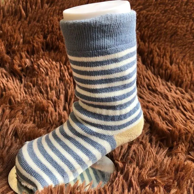 1 Pairs Sets 0-6M Baby Blue Striped Socks