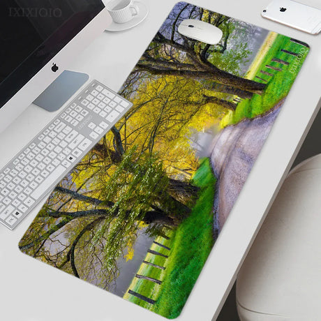 Mouse Pad Gaming Highway Scenery XL HD New Computer Mousepad XXL MousePads Mechanical Keyboard Pad Office Soft Carpet Mice Pad