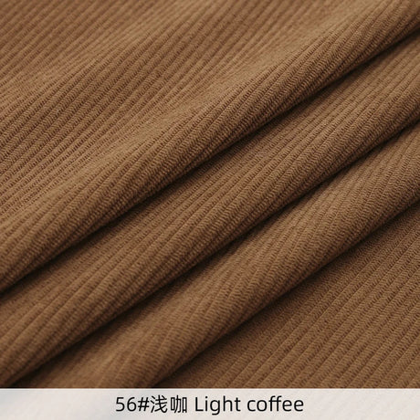 50x150cm Solid Color Rib Corduroy Fabric For Pants Apparel Overcoat Jackets Suspender Skirt Home Textile 8 Stripes Thickening