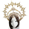 Gorgeous Sun Godmother's Crown Lolita KC Notre Dame Virgin Mary Halo Princess Queen Pope Tiara Headband