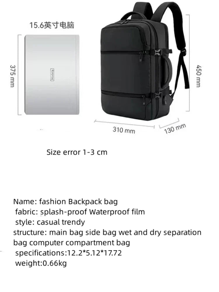 Backpacks Men's Large-capacity Business Travel Bag Computer Backpack Mountaineering Outdoor  Fashion Junior High School Bag